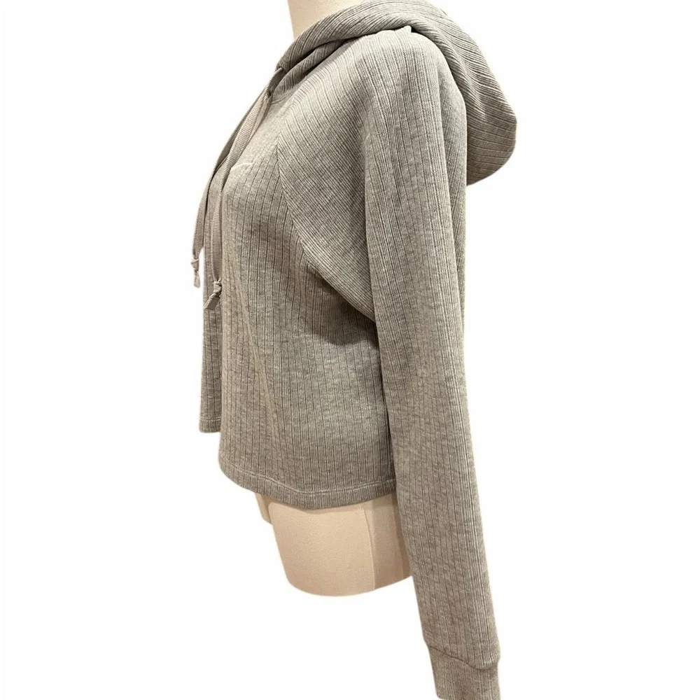 Nike Ribbed Hooded Sweatshirt | Classic Logo | Women's Medium